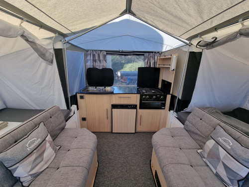 Folding camping trailer - folding,